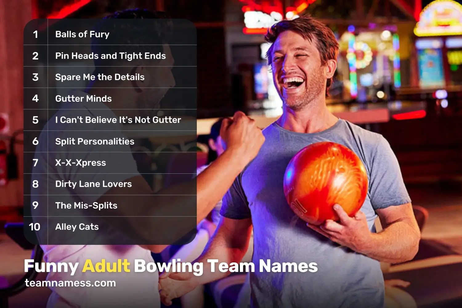 Funny Adult Bowling Team Names