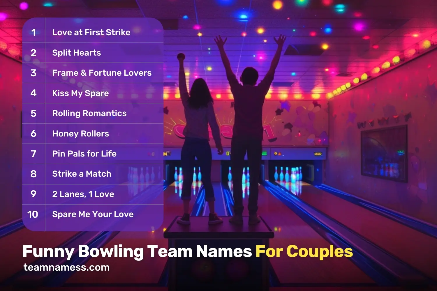 Funny Bowling Team Names For Couples