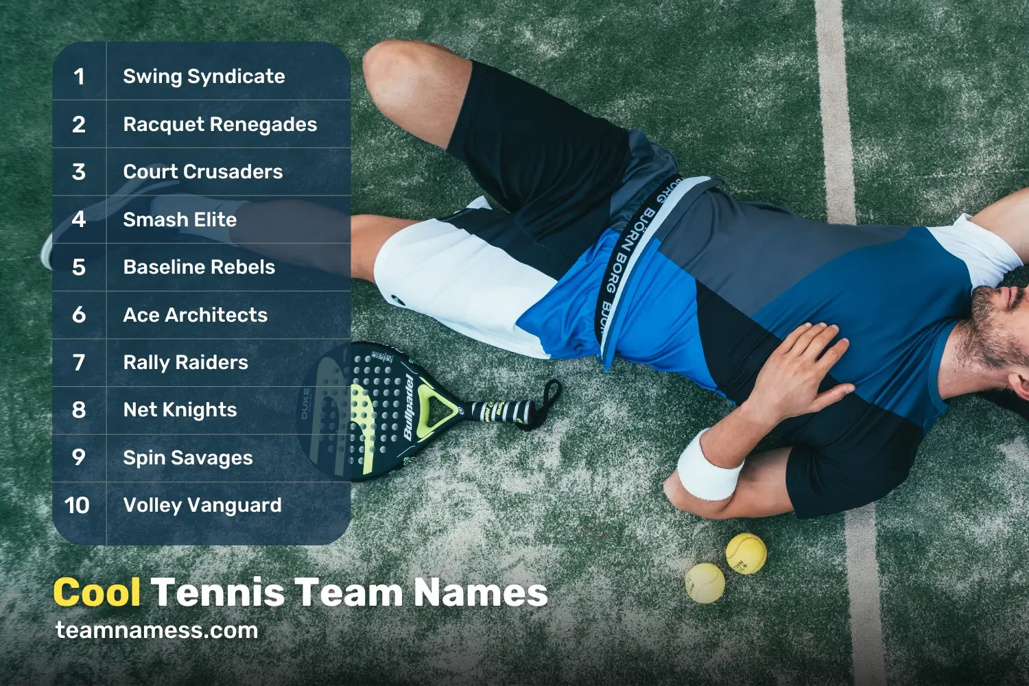 Cool Tennis Team Names