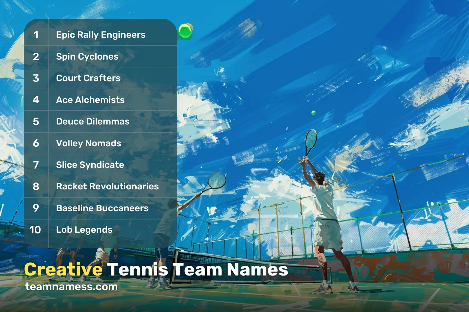 Creative Tennis Team Names