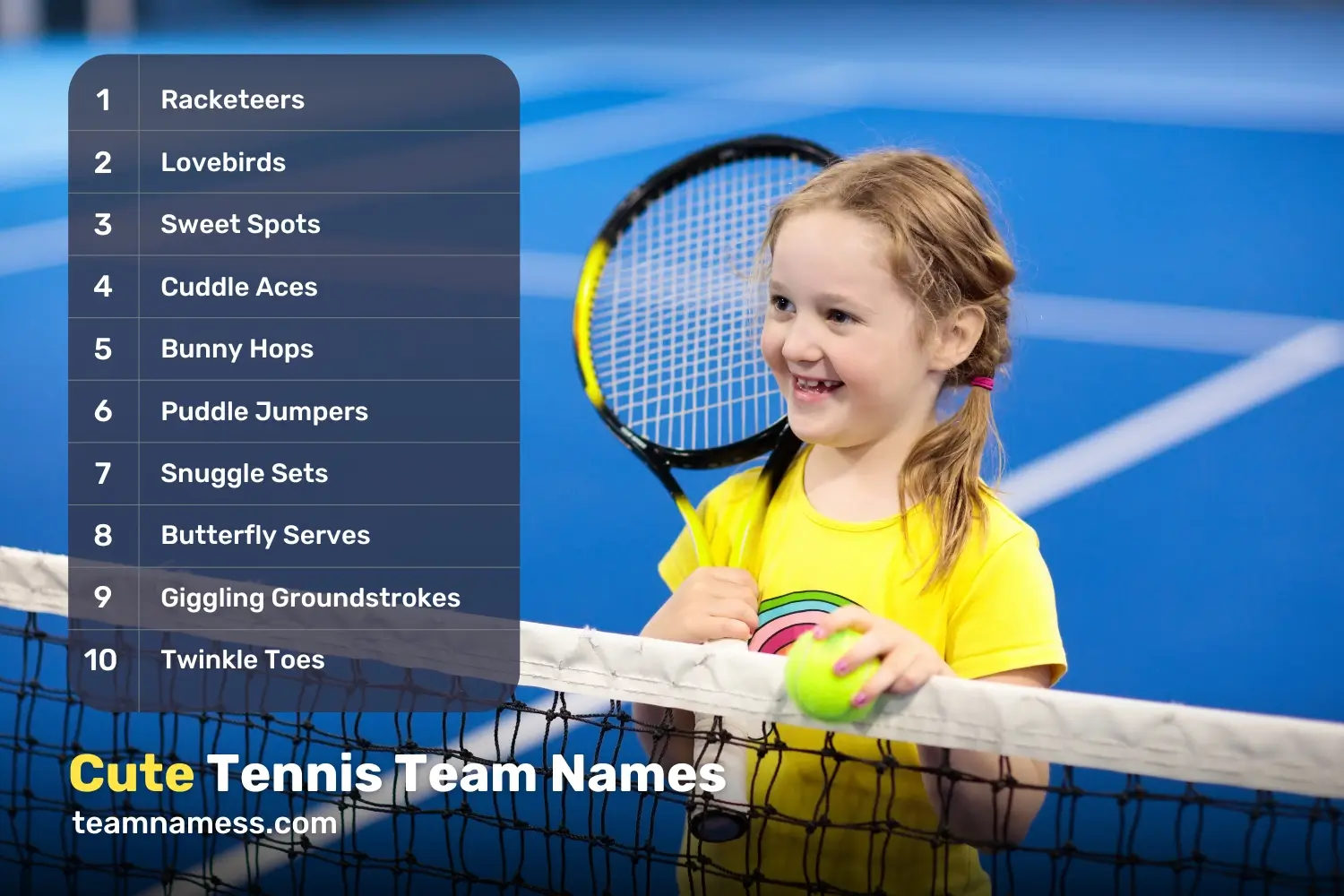 Cute Tennis Team Names