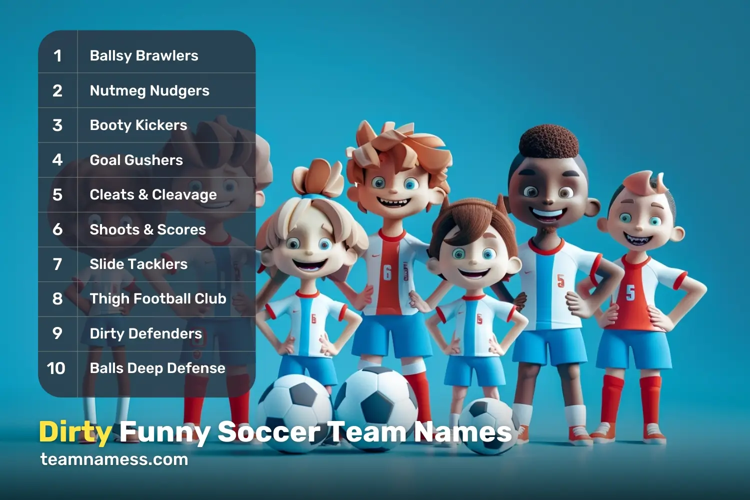 Dirty Funny Soccer Team Names