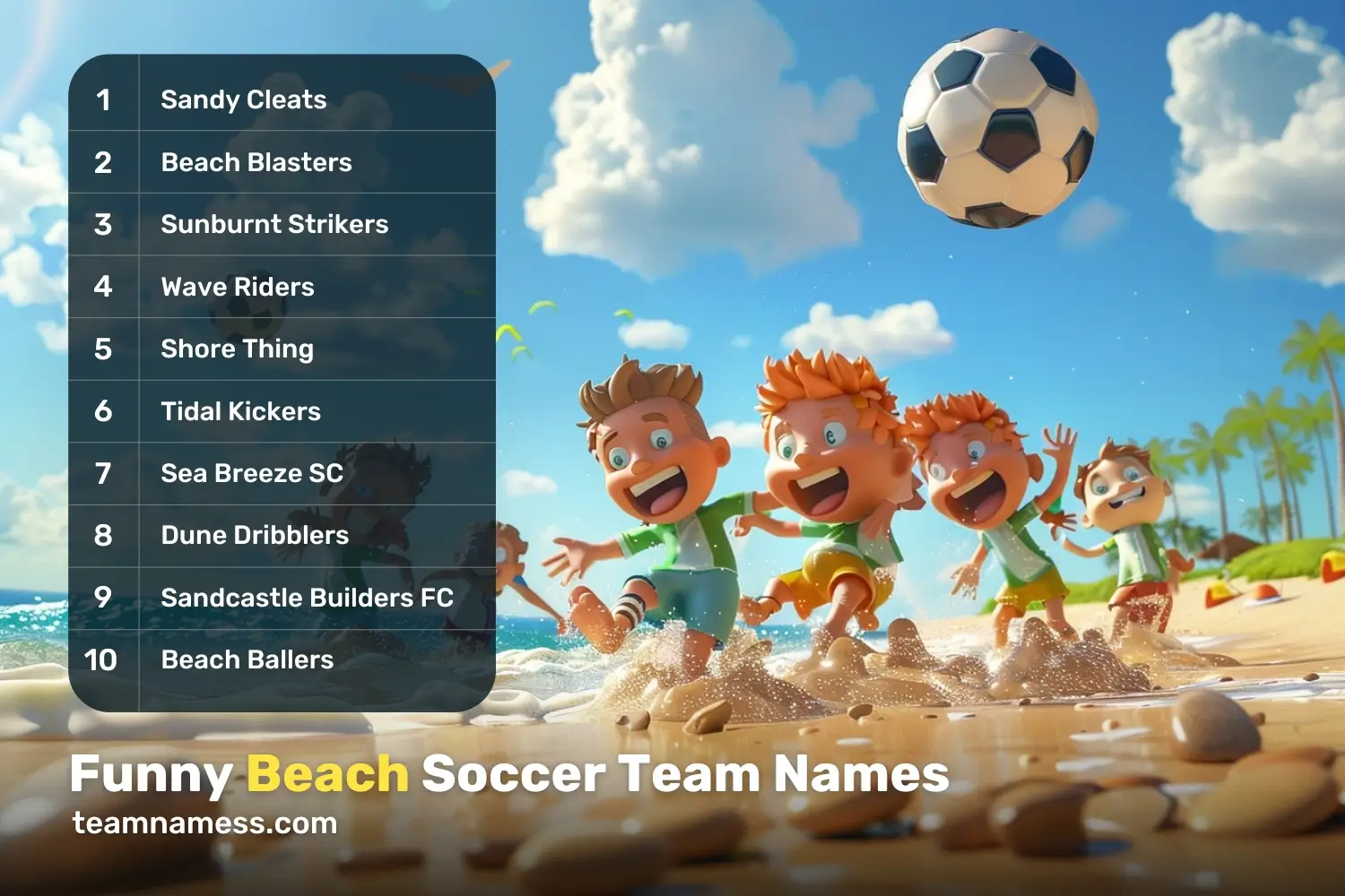 Funny Beach Soccer Team Names