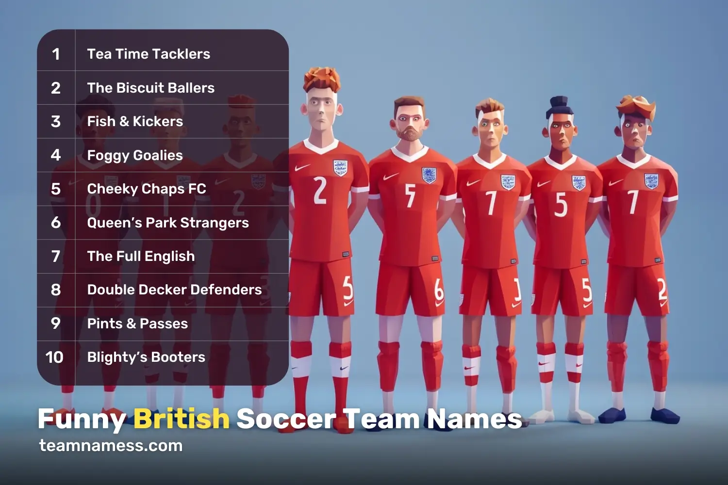 Funny British Soccer Team Names