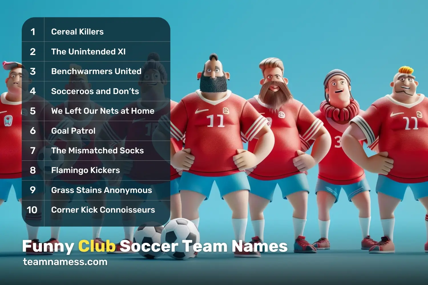 Funny Club Soccer Team Names