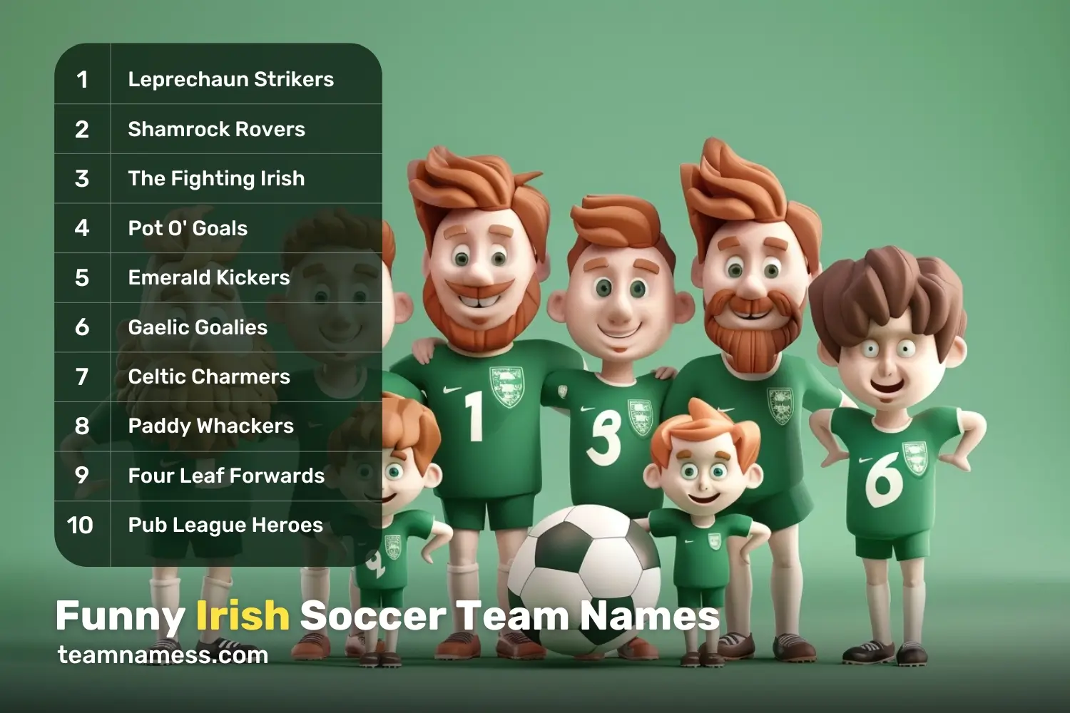 Funny Irish Soccer Team Names