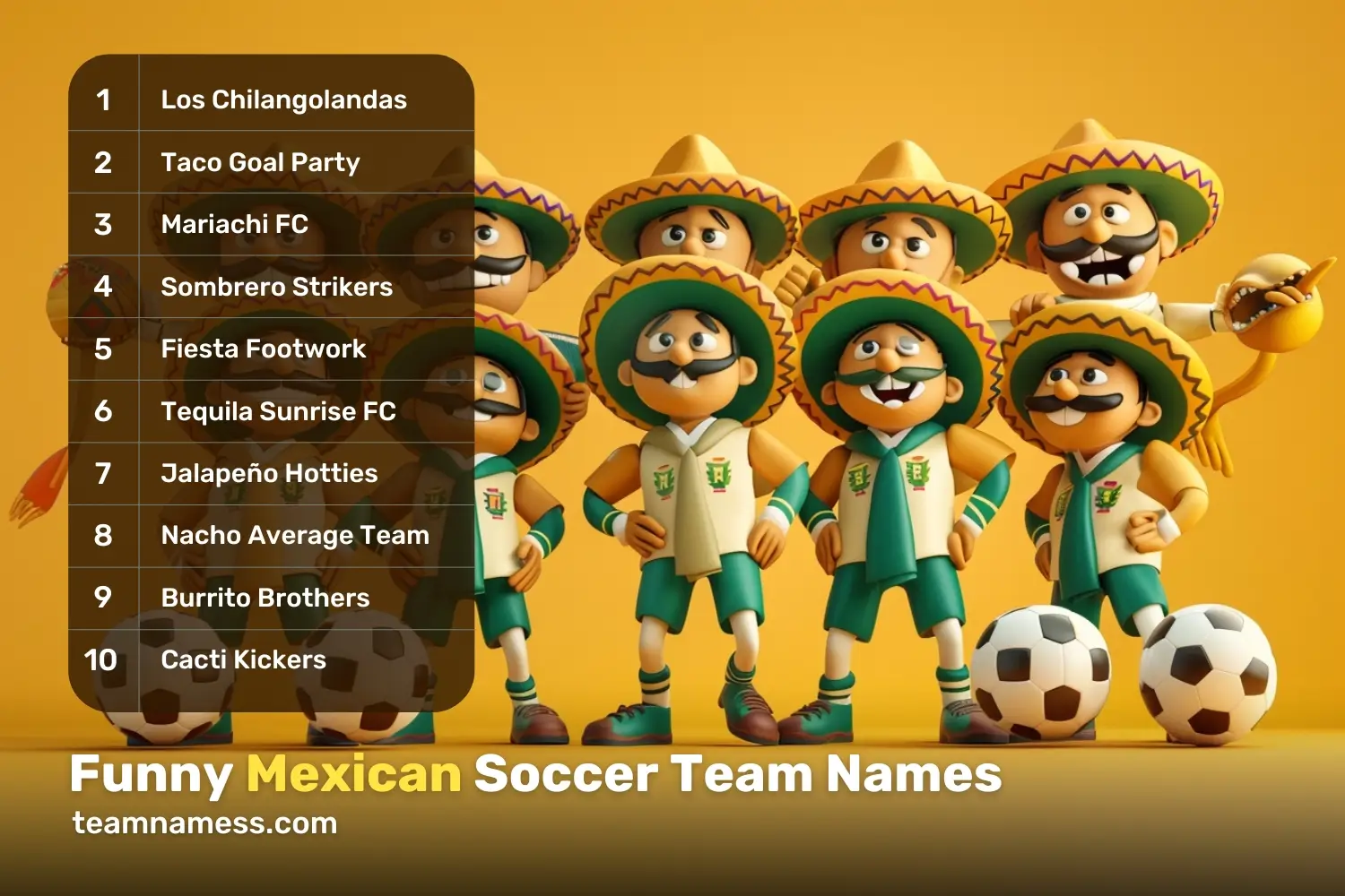 Funny Mexican Soccer Team Names