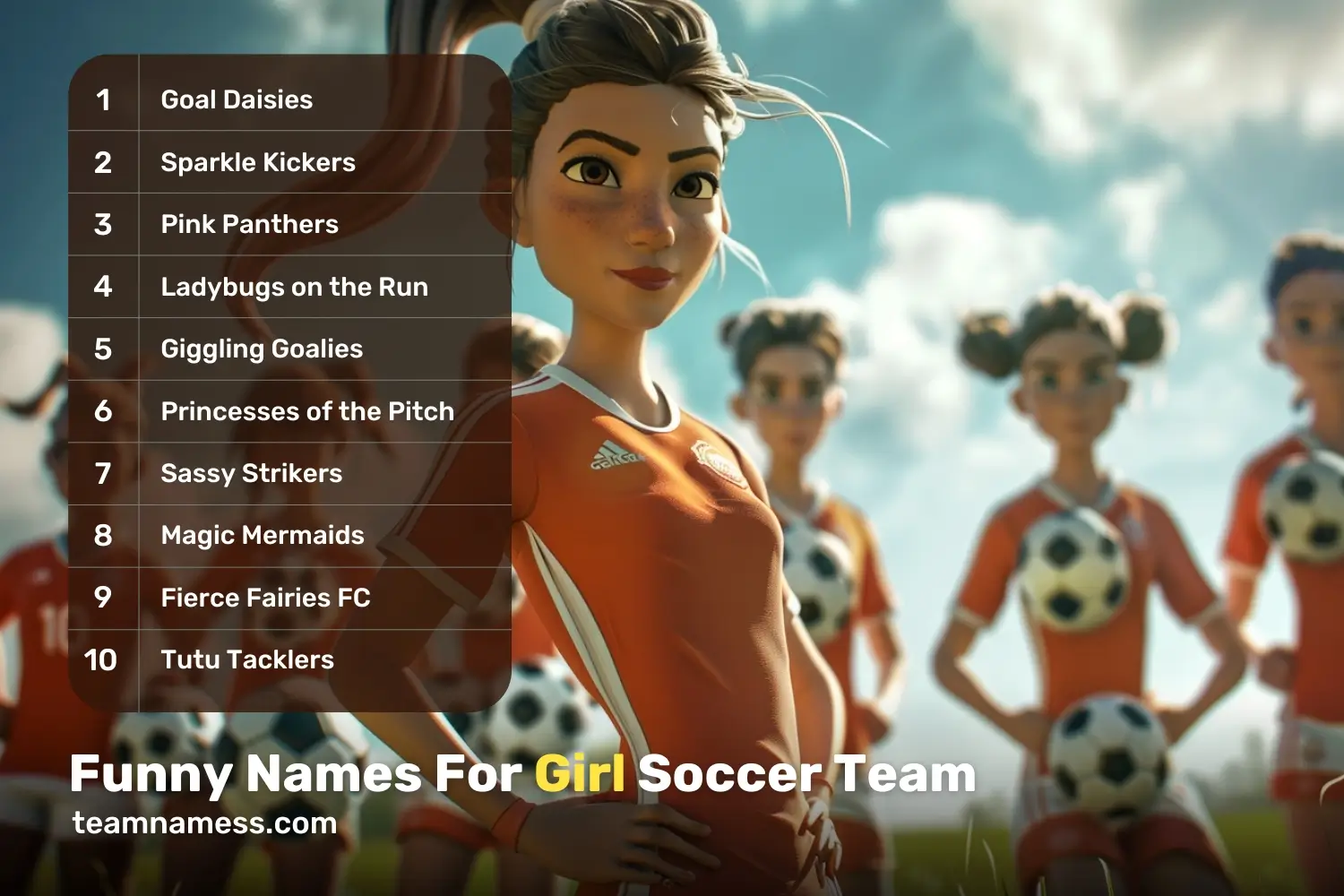 Funny Names For Girl Soccer Team