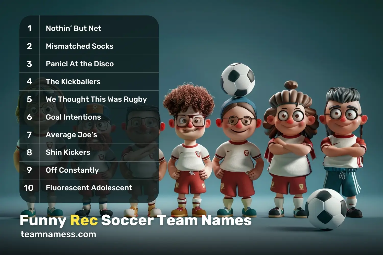 Funny Rec Soccer Team Names