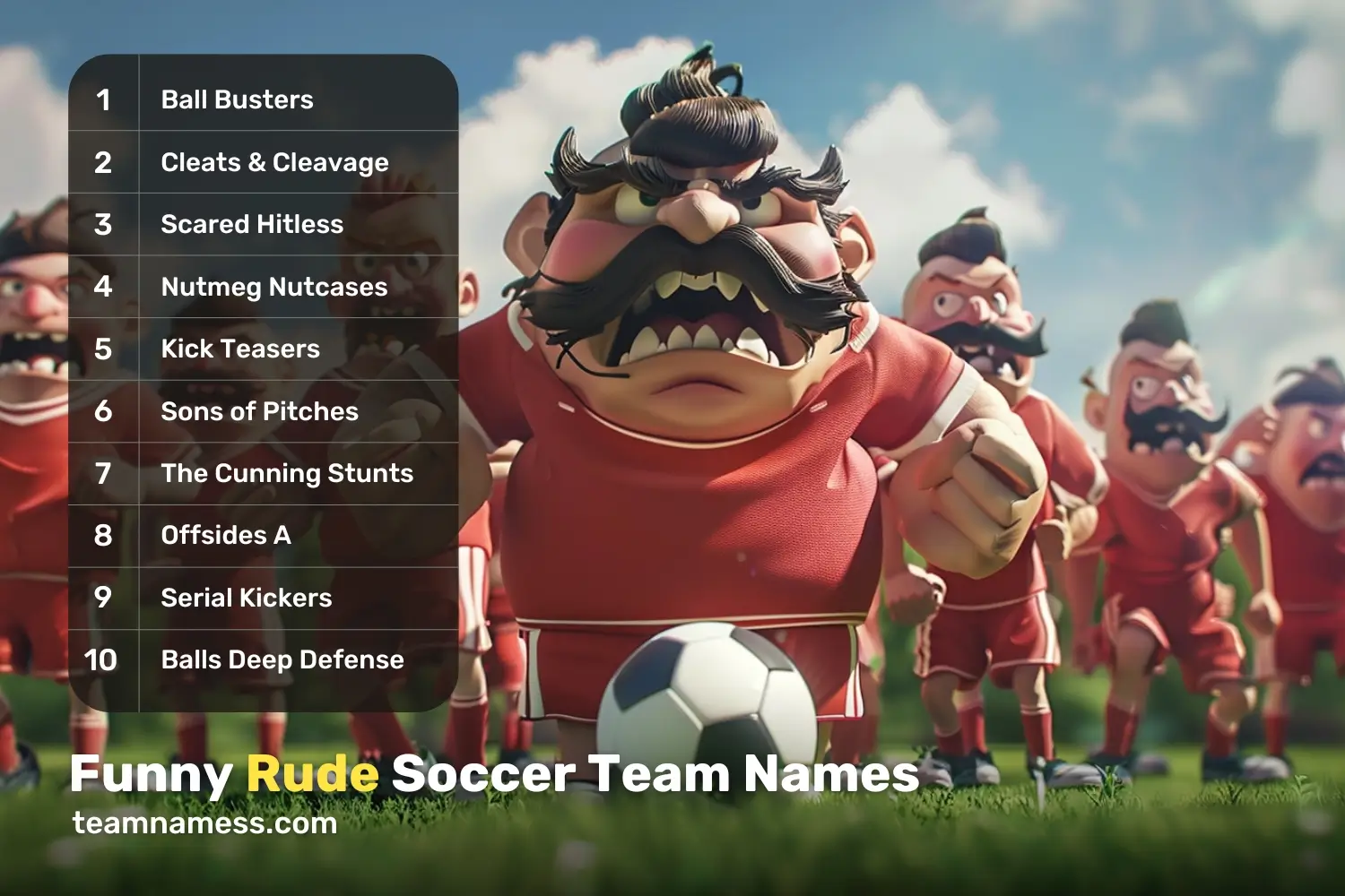 Funny Rude Soccer Team Names