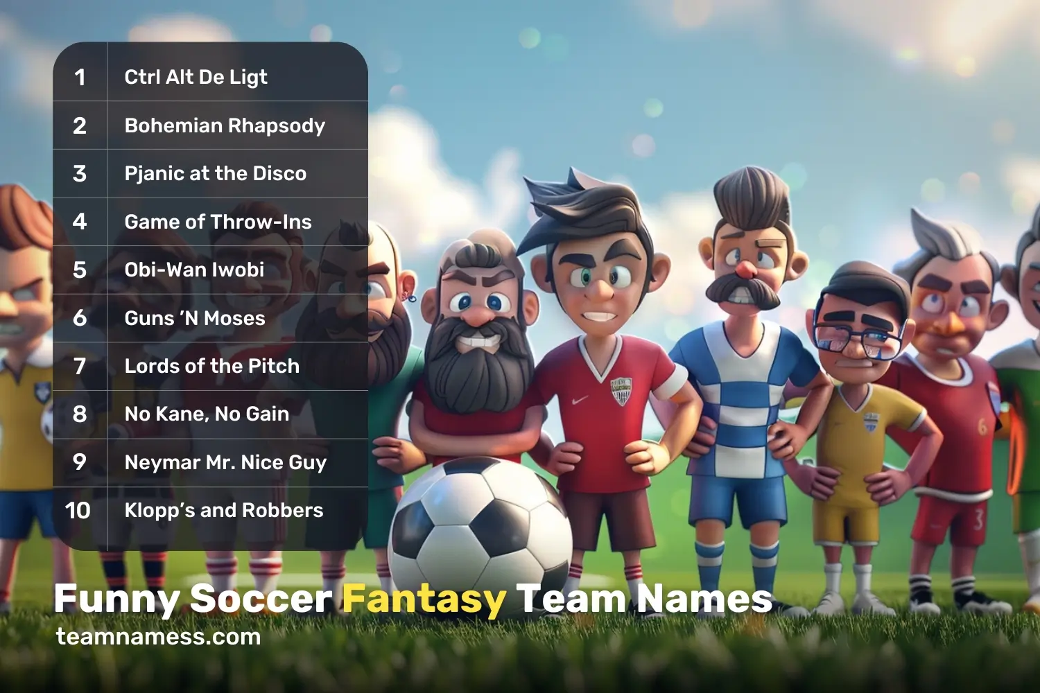 Funny Soccer Fantasy Team Names