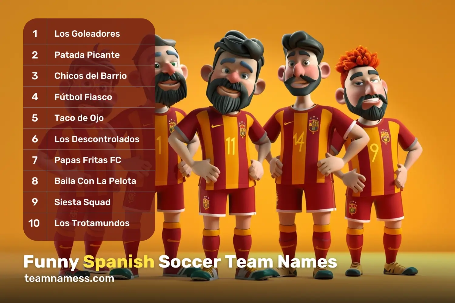 Funny Spanish Soccer Team Names