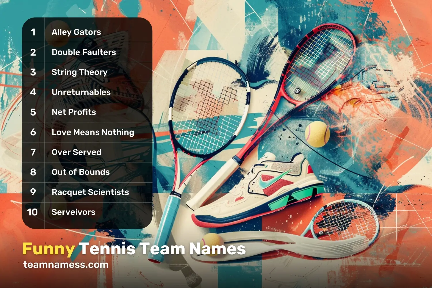 Funny Tennis Team Names