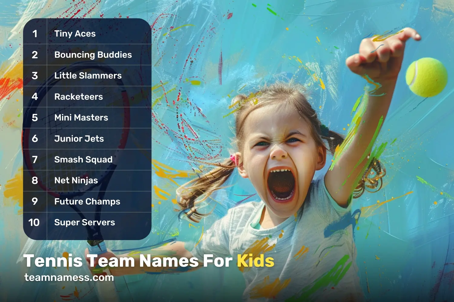 Tennis Team Names For Kids