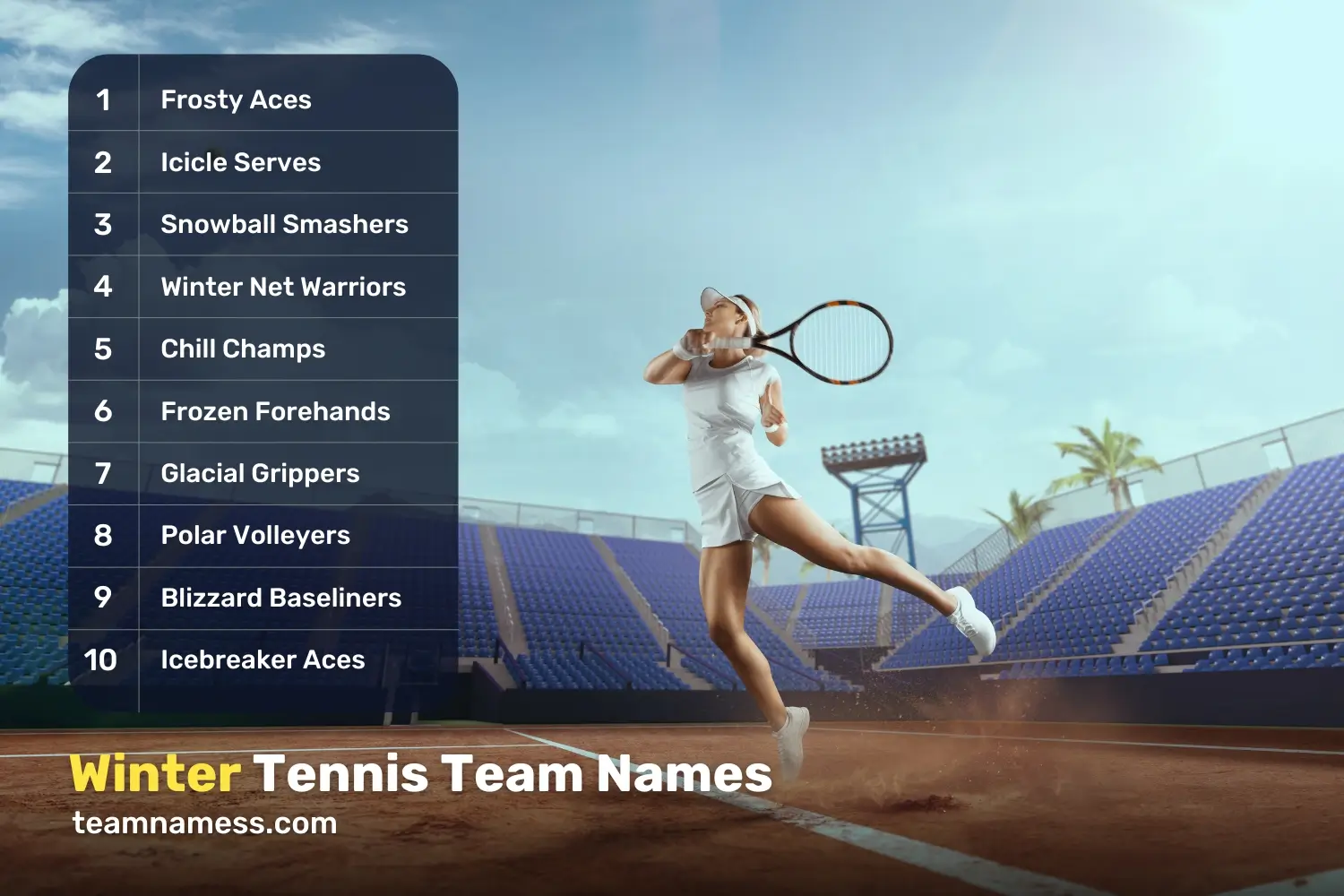 Winter Tennis Team Names