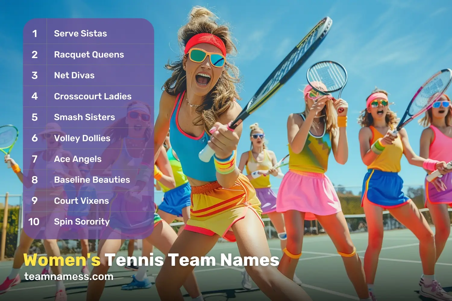 Women's Tennis Team Names